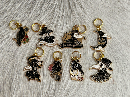 Black Crow Calling Stitch Markers