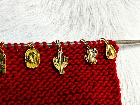 Cowboy Up Stitch Markers