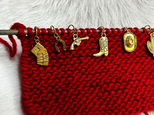 Cowboy Up Stitch Markers