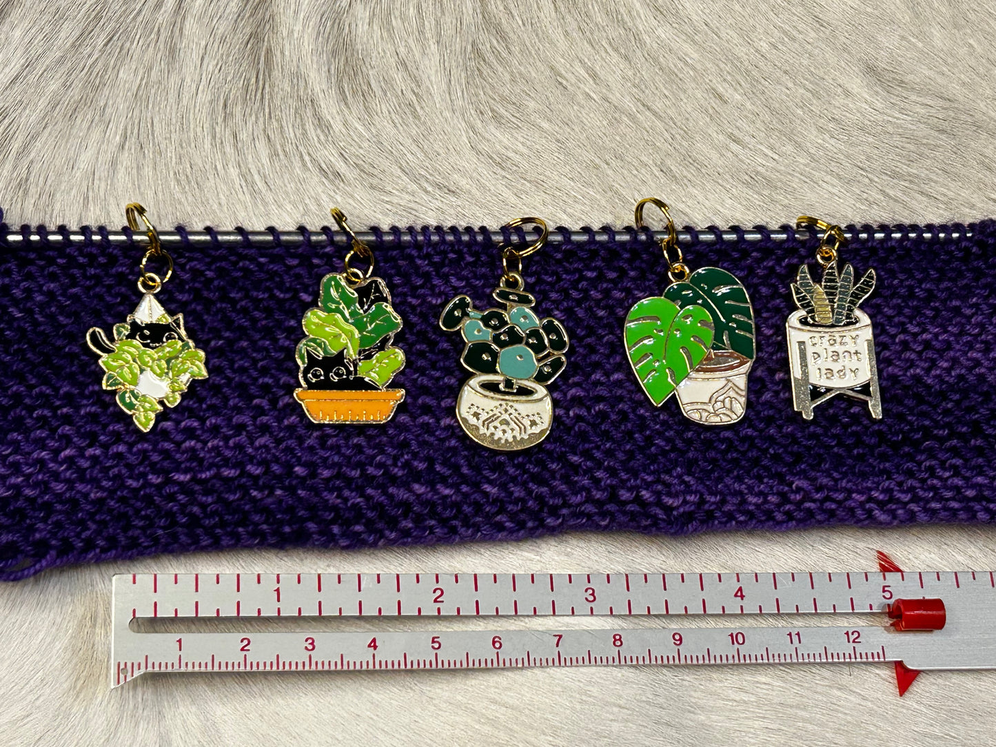 Crazy Plant Lady Stitch Markers