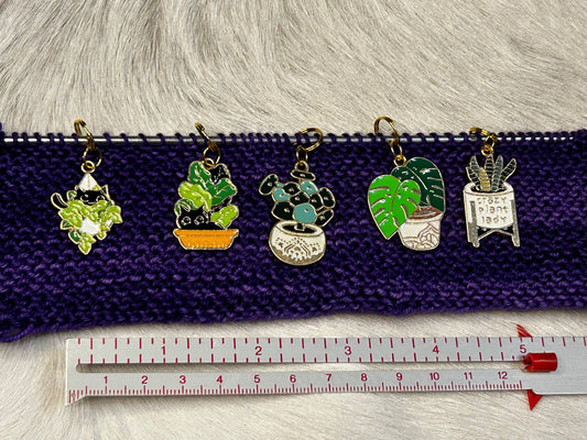 Crazy Plant Lady Stitch Markers