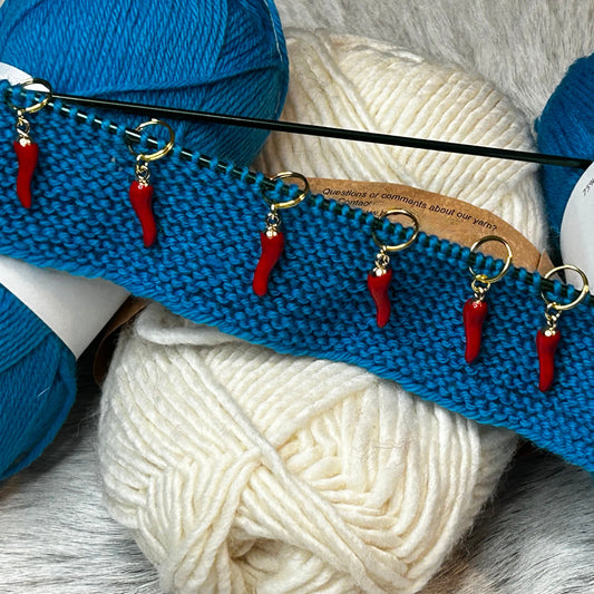 Red Hot Chili Stitch Markers